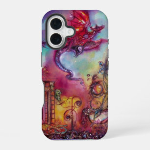 COQUE iPhone 16 JARDIN DES OMBRES PERDUES / DRAGON ROUGE VOLANT