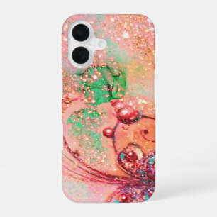 COQUE iPhone 16 JARDIN DES OMBRES PERDUES -PLANTE PAPILLON MAGIQUE