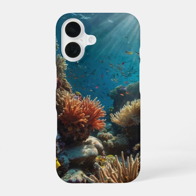 Coque iPhone 16 Jardin des profondeurs (Verso)