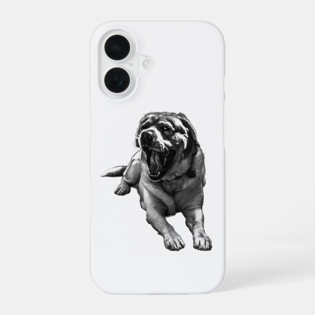 Coque iPhone 16 Jaune de automne confortable (Verso)
