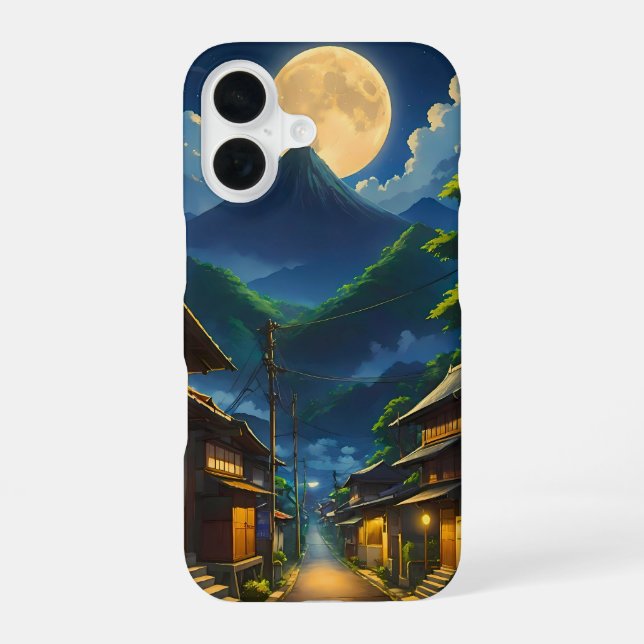 Coque iPhone 16 Java au clair de lune (Verso)