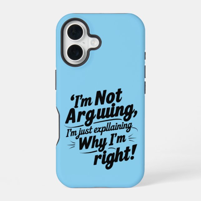 Coque iPhone 16 Je ne discute pas, j'explique simplement pourquoi  (Verso)