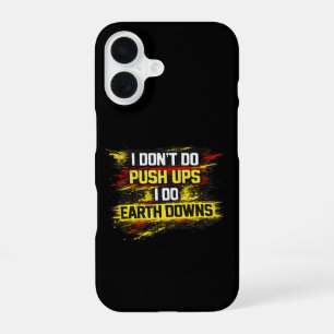 Coque iPhone 16 Je ne fais pas de pompes je fais des descentes ter
