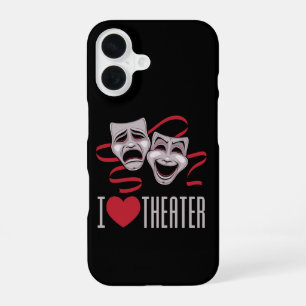 Coque iPhone 16 Je suis amateur des masques de comédie et de tragé