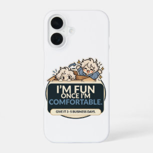 Coque iPhone 16 Je suis drôle une fois que je suis à l'aise Introv