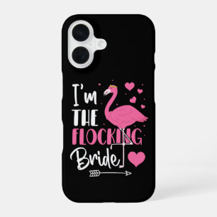 Coque iPhone 16 Je suis la mariée en troupeau - Enterrement de vie