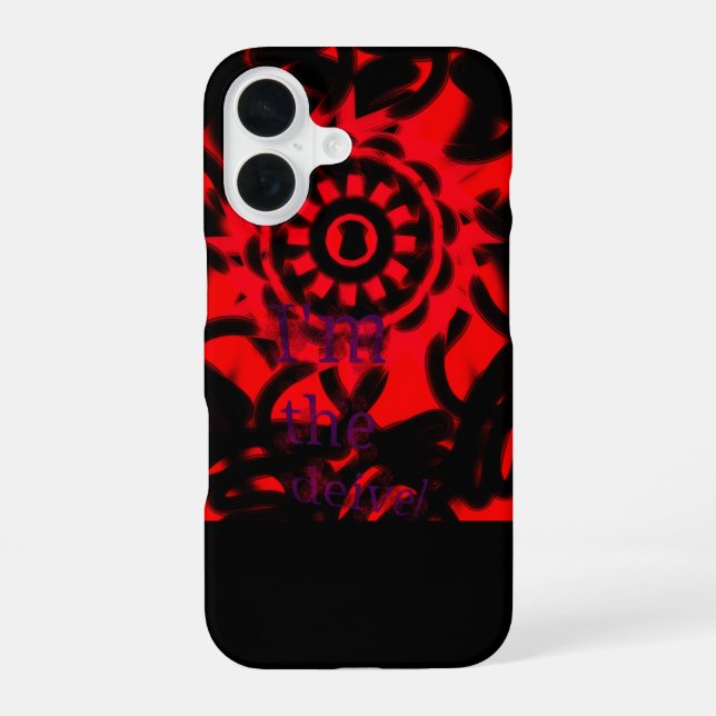 Coque iPhone 16 Je suis le diable  (Verso)