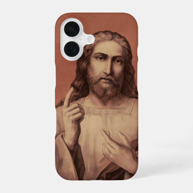 Coque iPhone 16 Jésus-Christ le Maître  (Verso)