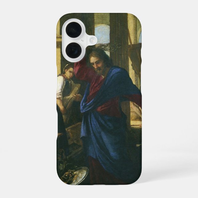 Coque iPhone 16 Jésus-Christ Purification du Temple (Verso)