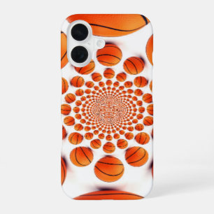 Coque iPhone 16 Jeu des Champions Vision de terrain de basketbal