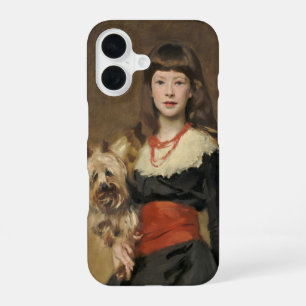 Coque iPhone 16 Jeune fille au chien de Sargent Portrait de Beatri