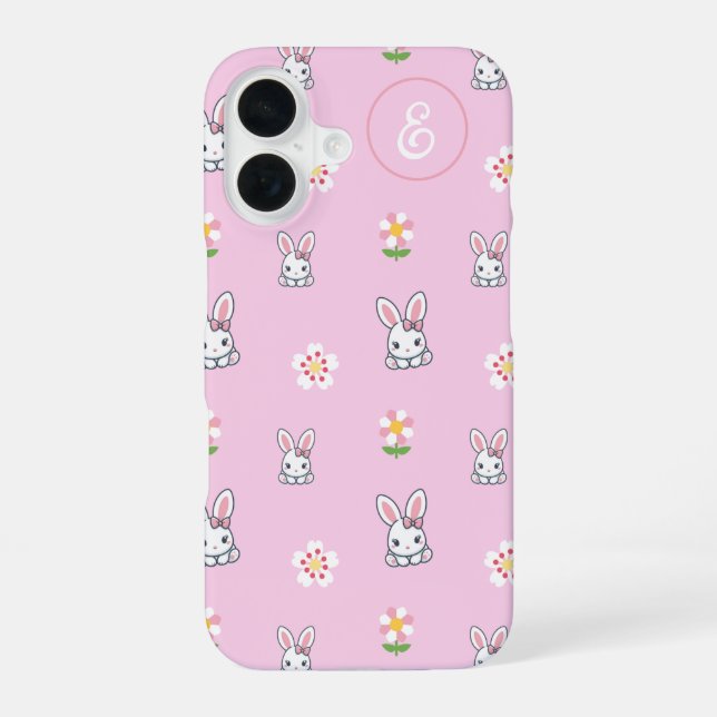 Coque iPhone 16 Joie de Fleur de Lapin (Verso)