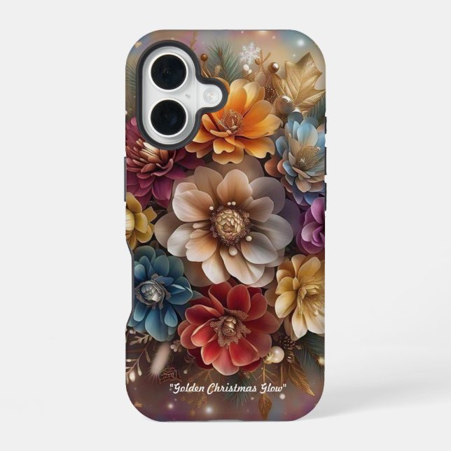 Coque iPhone 16 "Joie hivernale colorée" (Verso)