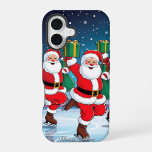 Coque iPhone 16 Joli Vintage traditionnel Élégant Joyeux Noël