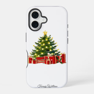 Coque iPhone 16 Joli Vintage traditionnel Élégant Joyeux Noël
