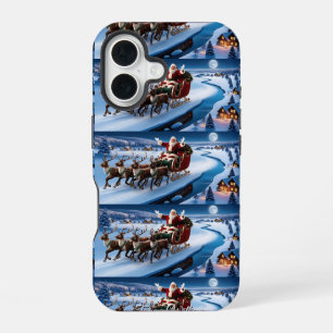 Coque iPhone 16 Joli Vintage traditionnel Élégant Joyeux Noël