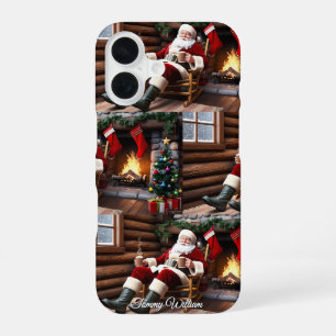 Coque iPhone 16 Joli Vintage traditionnel Élégant Joyeux Noël