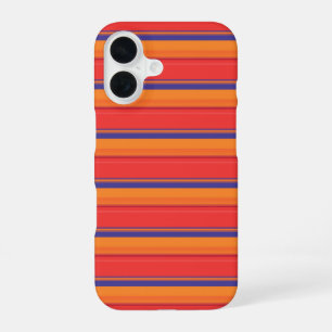 Coque iPhone 16 Jolies rayures colorées d'été