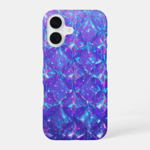 Coque iPhone 16 Joyau de galaxie holographique