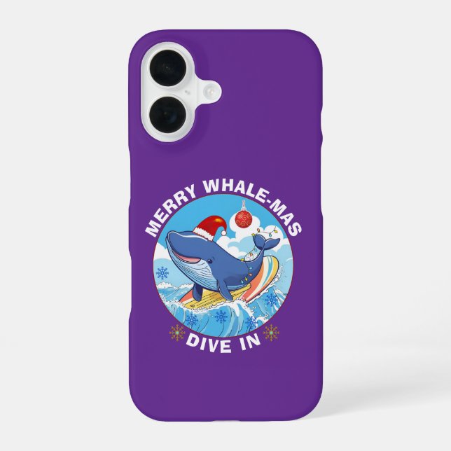 Coque iPhone 16 Joyeux Noël (Verso)