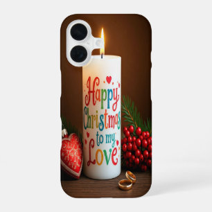 Coque iPhone 16 Joyeux Noël à mon amour
