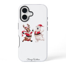 Joyeux Noël drôle et mignon tendance moderne