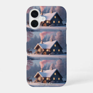 Coque iPhone 16 Joyeux Noël traditionnel vintage mignon