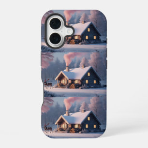 Coque iPhone 16 Joyeux Noël traditionnel vintage mignon