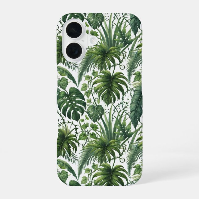 Coque iPhone 16 Jungle Tropical (Verso)