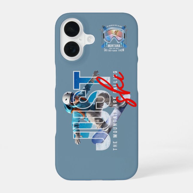 Coque iPhone 16 Just Ski | (Verso)