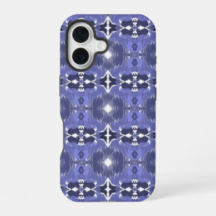Coque iPhone 16 Kaleidoscope Indigo de Minuit