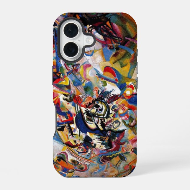 Coque iPhone 16 Kandinsky Composition VII Peinture Abstraite (Verso)
