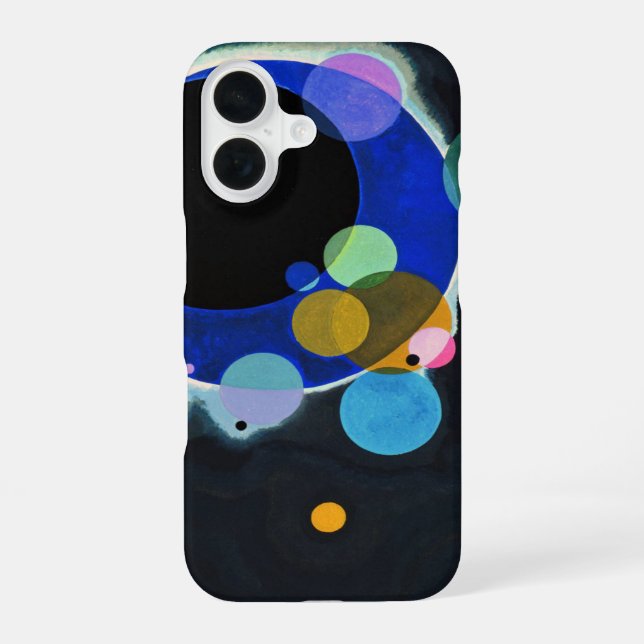 Coque iPhone 16 Kandinsky Plusieurs cercles Abstraits (Verso)