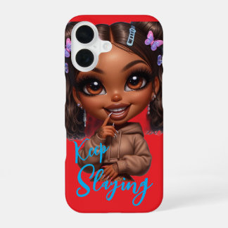 Coque iPhone 16 Keep Slaying CHIBI DOLL