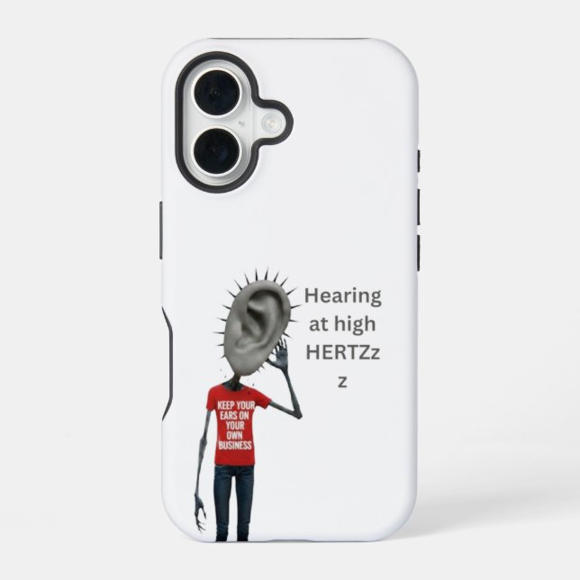 Coque iPhone 16 Keep your ears on your own business (Verso)