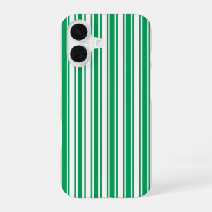 Coque iPhone 16 Kelly lingettes de bonbons vert et blanc Coque-Mat