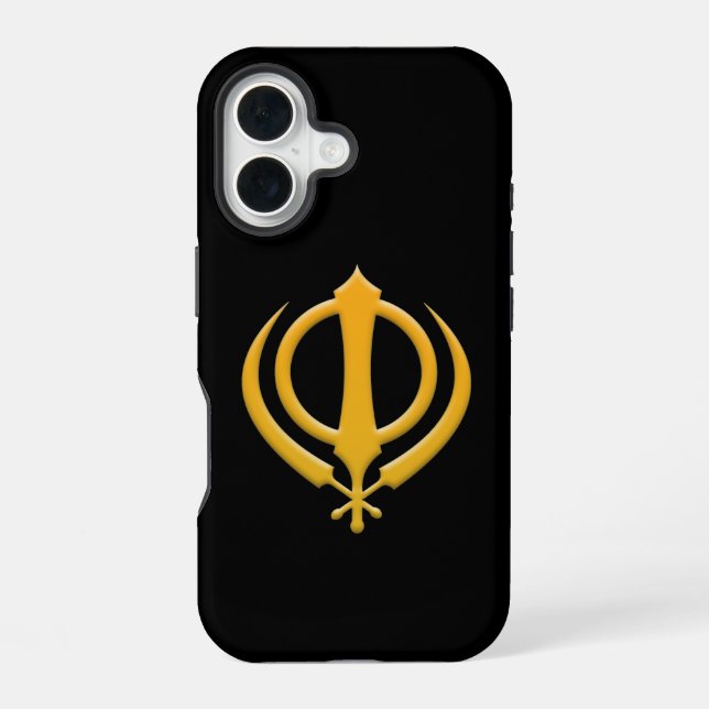 Coque iPhone 16 Khanda sikh (Verso)