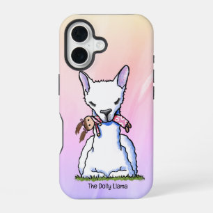 Coque iPhone 16 KiniArt Dolly Llama