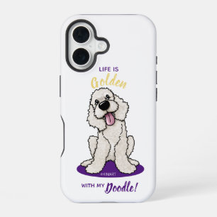 Coque iPhone 16 KiniArt La vie est en or DOODLE