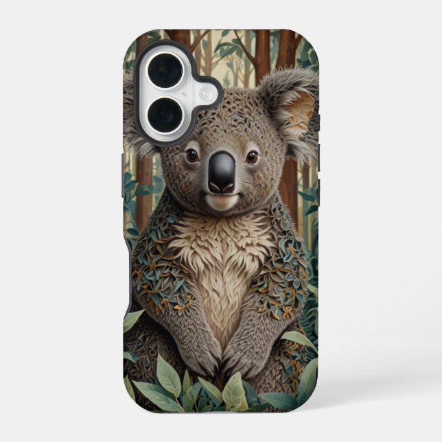 Coque iPhone 16 Koala Bear (Verso)