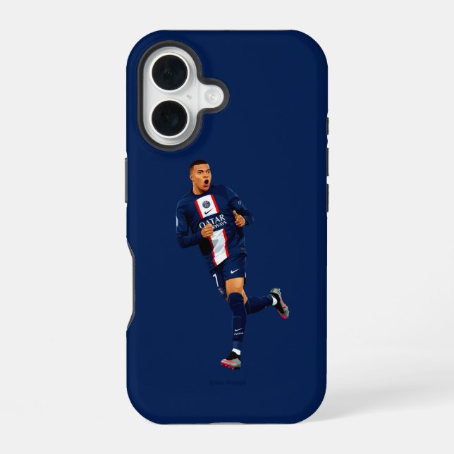 Coque iPhone 16 Kylian Mbappé - PSG (Verso)