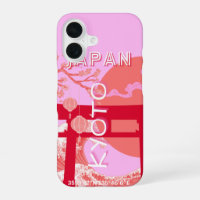 Kyoto Japon Travel Art, Art de Voyage rose