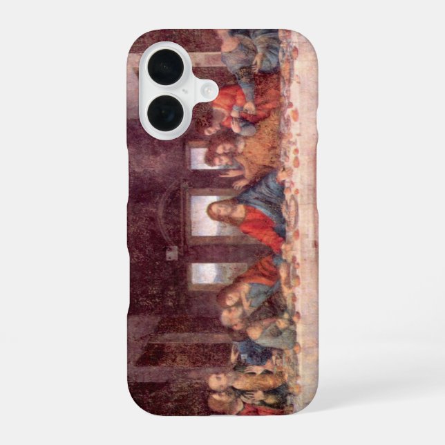 Coque iPhone 16 La Cène de Léonard de Vinci (Verso)
