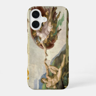 Coque iPhone 16 La Création de l'Homme par Michel-Ange (Création d