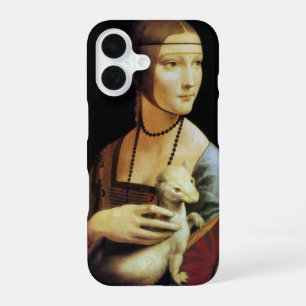Coque iPhone 16 La Dame à l'hermine de Léonard de Vinci