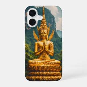 Coque iPhone 16 La Devata dans la lumière dorée
