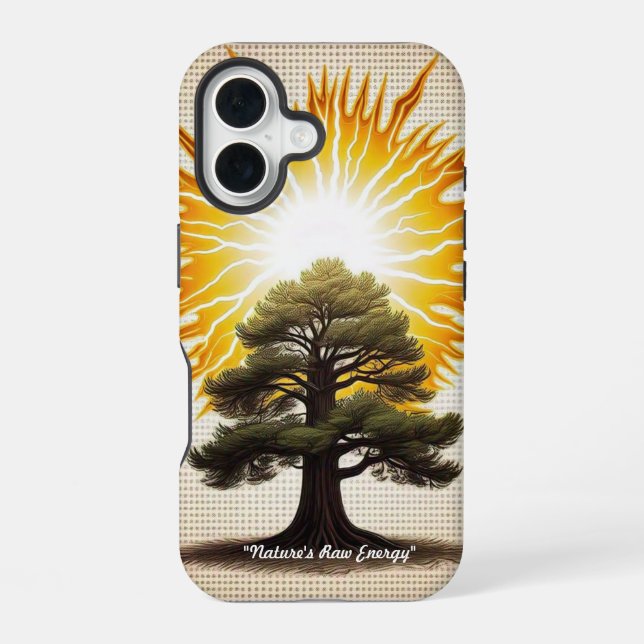 Coque iPhone 16 "La fureur de la nature" (Verso)
