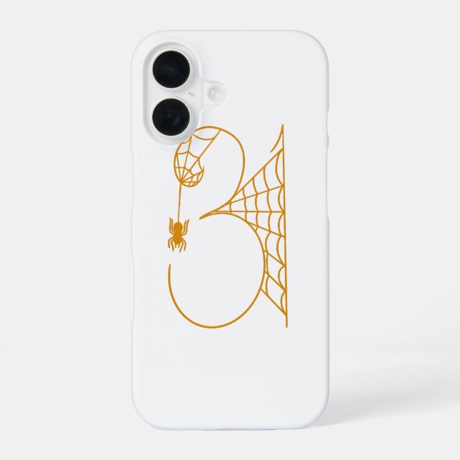 Coque iPhone 16 La journée d'Halloween 31 Toiles d'araignées (Verso)