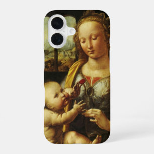 Coque iPhone 16 La Madone au Carnation de Léonard de Vinci