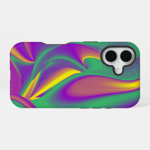 Coque iPhone 16 La Magie des Couleurs Abstrait 3D Rainbowart